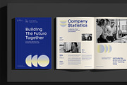 Blue Modern Corporate Brochure, a Brochure Template by Neermana (Thumbnail 2 of 11)