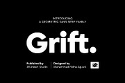 Grift - Geometric Typeface, a Sans Serif Font by Ridha-38.lineart (Thumbnail 1 of 12)
