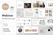 Webinar , Slide Deck Canva Pack, a Presentation Template by PittaFinePrint (Thumbnail 1 of 8)