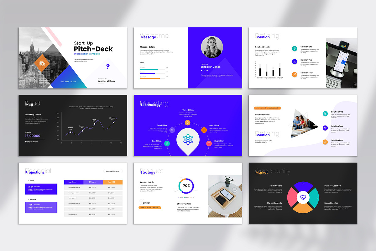 Start Up Pitch Deck PowerPoint, a Presentation Template by SparkPro (Photo 9 of 10)