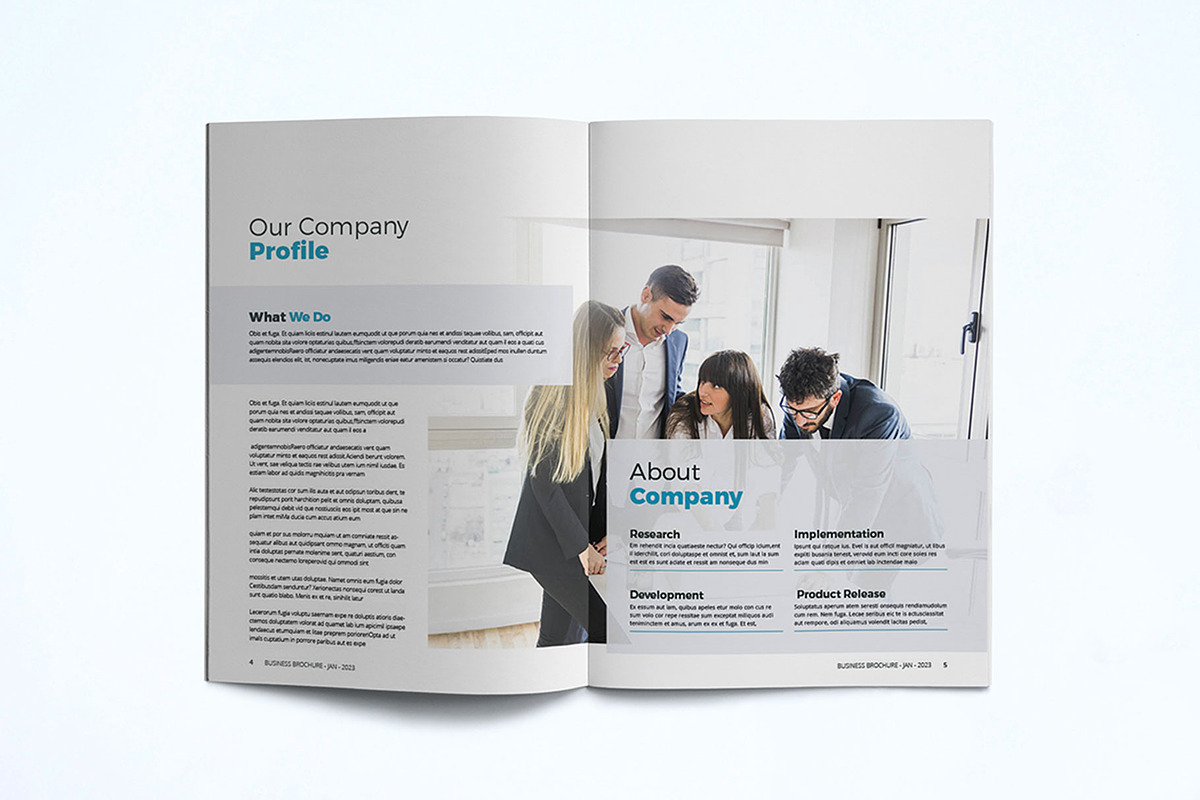 Business Brochure Template, a Brochure Template by UnicodeID (Photo 3 of 8)