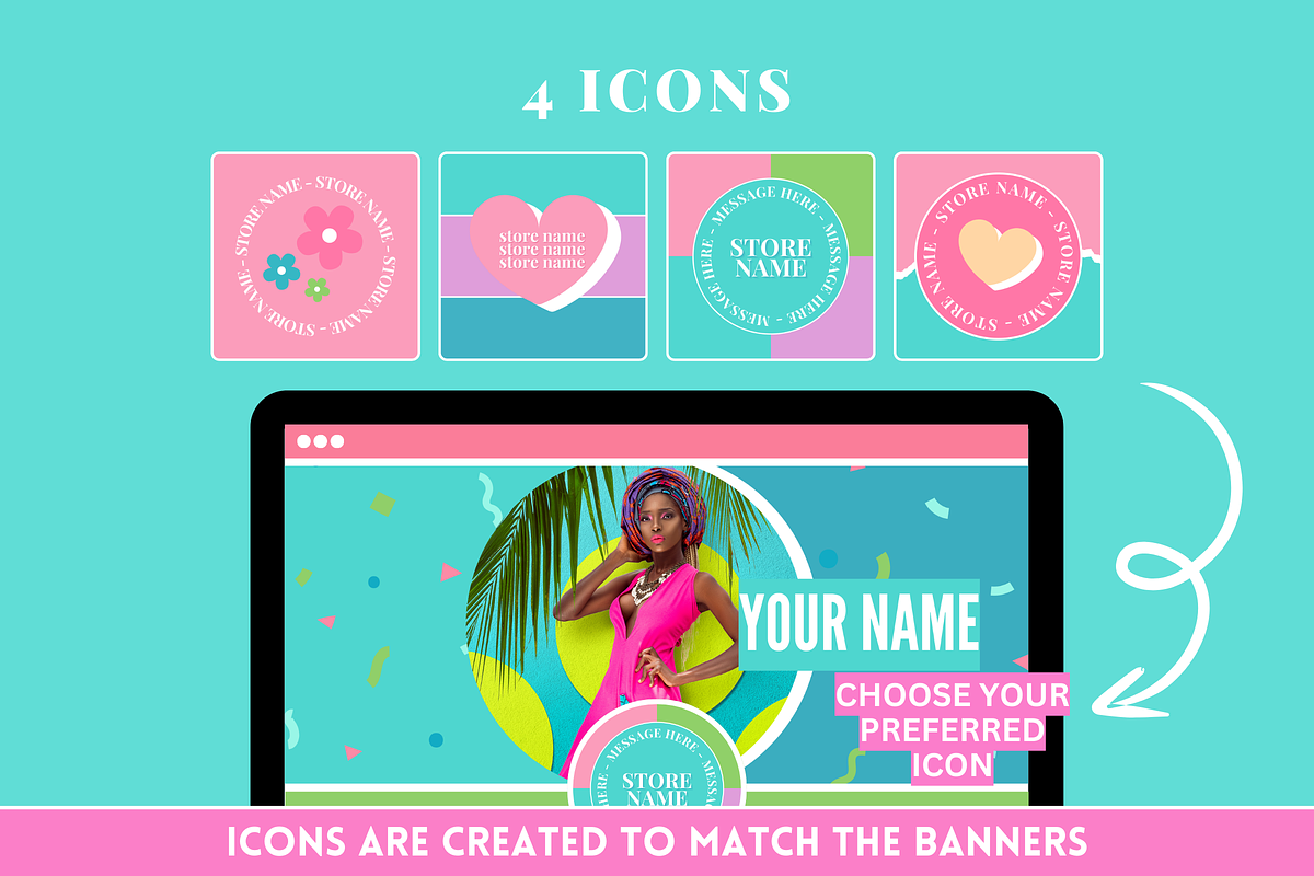 Colorful Social Media Templates, a Social Media Template by SunshineStudioBoutique (Photo 5 of 9)