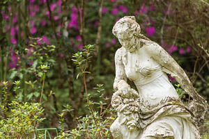 Female Statue in Garden