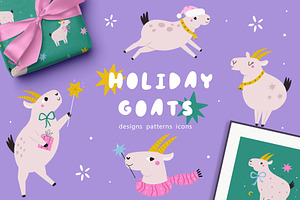 New Year Funny Goats