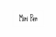 Mini Pen, a Script Font by TKDoodle (Thumbnail 1 of 2)