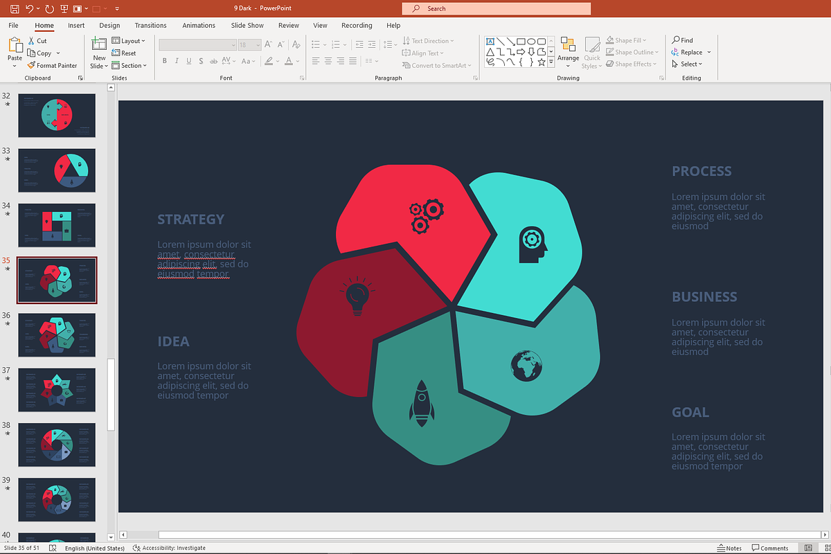 Visual Presentation Template, a Presentation Template by Infographics project (Photo 14 of 14)