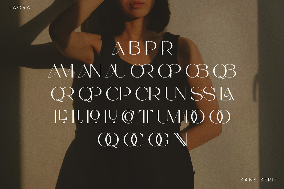 Laora - Modern Sans Serif Font, a Sans Serif Font by Aqeel_Art (Photo 8 of 12)