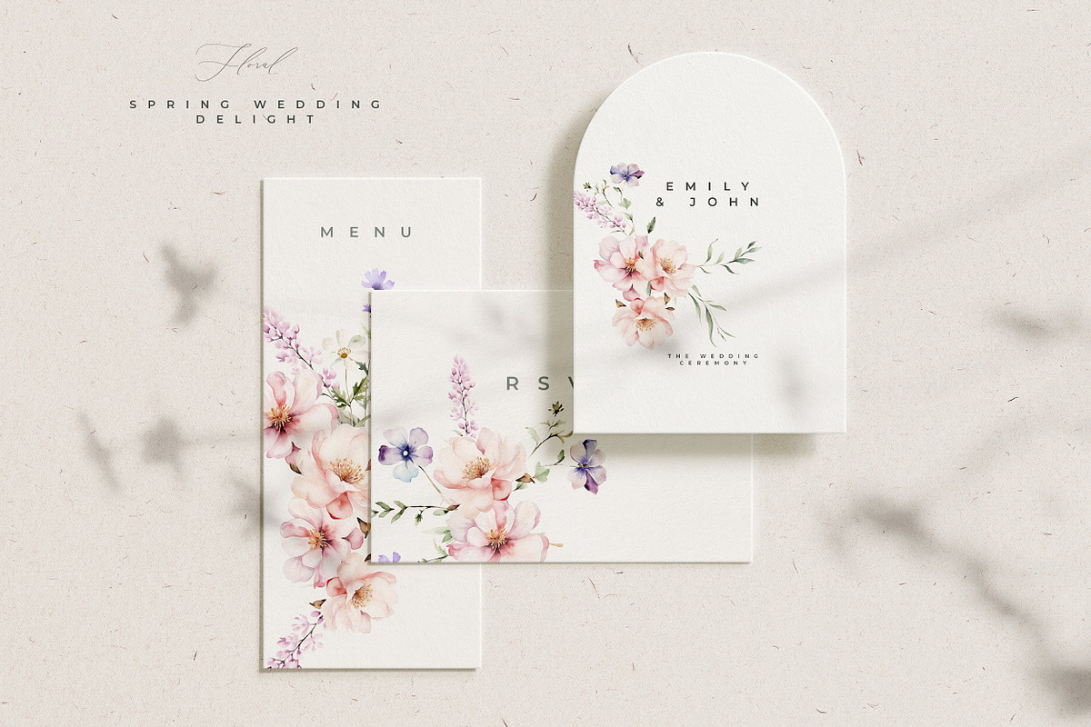 Wildflower Wedding Watercolor Bundle, a Decorative Illustration by Laras Wonderland (Photo 7 of 20)