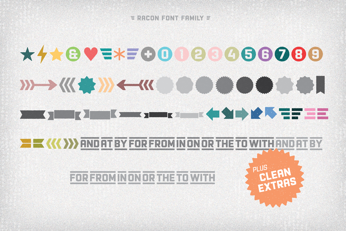 Racon Font Family preview 5