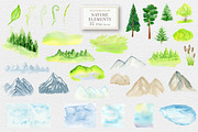 Camping & Travel Watercolor Clipart, an Object Graphic by svetlanaARTdreams (Thumbnail 9 of 12)