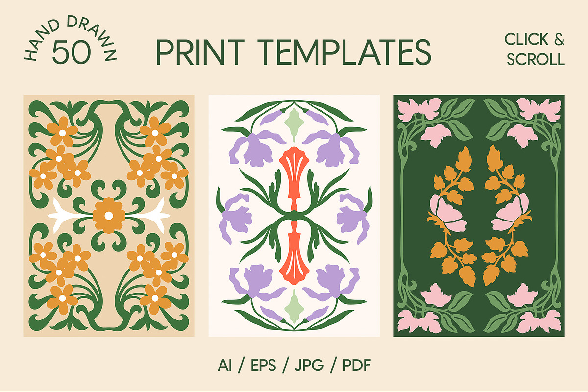 Art Nouveau Vector Poster Creator, an Object Graphic by ArtFM (Photo 6 of 15)