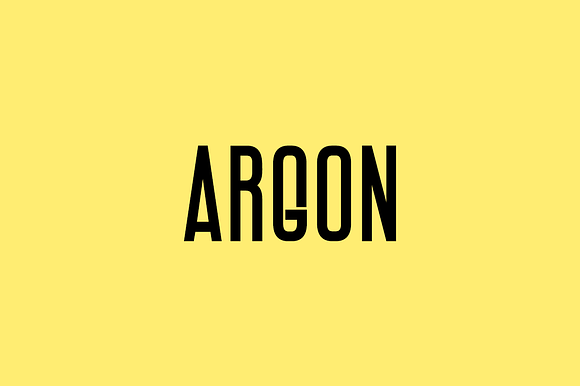 ARGON - Display / Headline Typeface preview 8