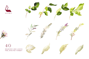 4-in-1 Watercolor Floral Bundle 03, an Illustration by Karma (Thumbnail 5 of 33)