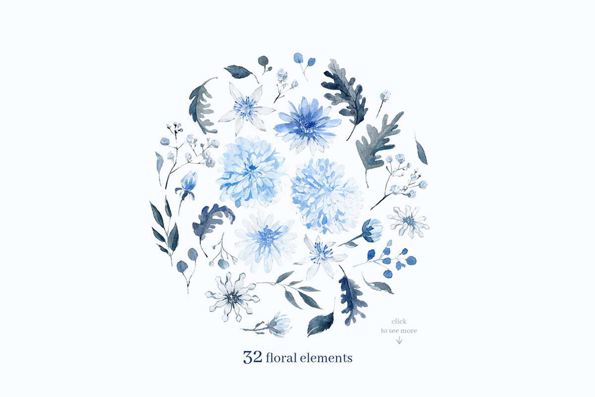 Blue Winter pattern collection, a Pattern Graphic by Dinkoobraz (Photo 9 of 10)