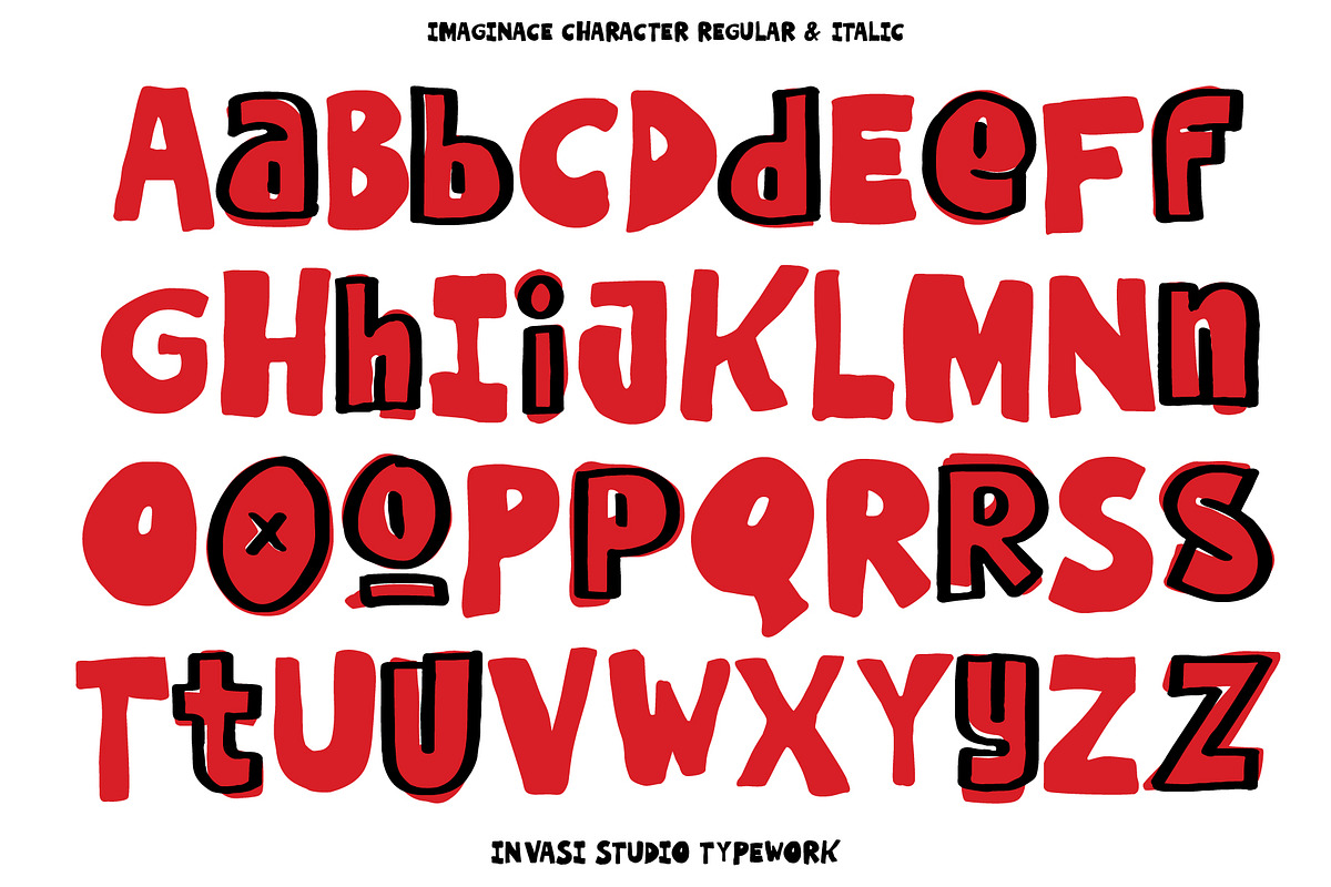 Imaginice – Raw Playful Family Font, a Handwritten Font by Invasi Studio (Photo 12 of 13)