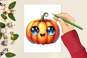 Halloween Pumpkins Sublimation, a Seasonal Illustration by Craft Nest (Thumbnail 2 of 5)