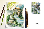 Houses in the nature, a Decorative Illustration by Ana Capree (Thumbnail 6 of 7)