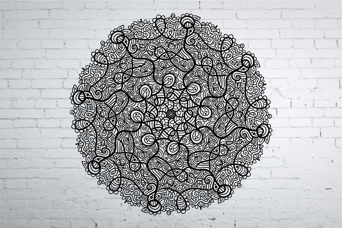 Big hand drawn Mandala set, a Decorative Illustration by natsa (Photo 13 of 14)
