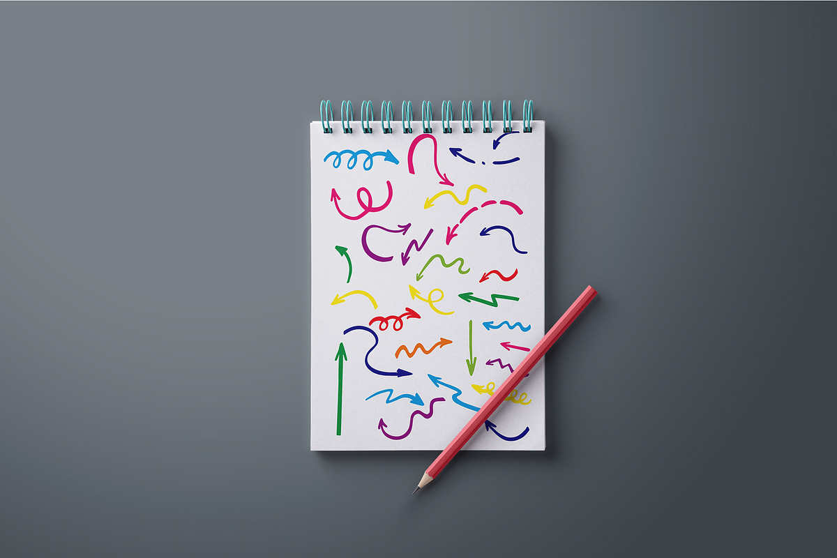 Hand drawn vector arrows + ai brush, a Templates & Theme by voin_Sveta (Photo 4 of 6)