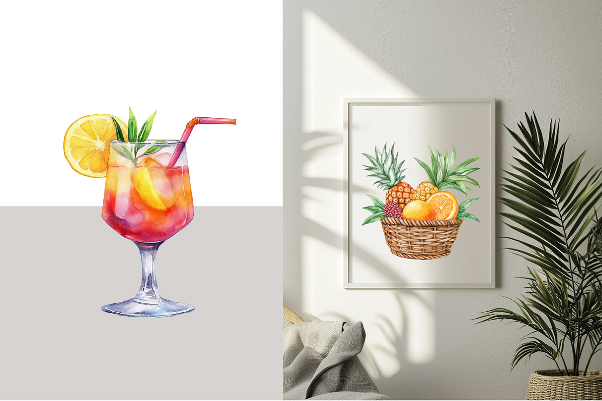 Beach Summer Paradise Clipart, an Illustration by Design Market (Photo 4 of 4)