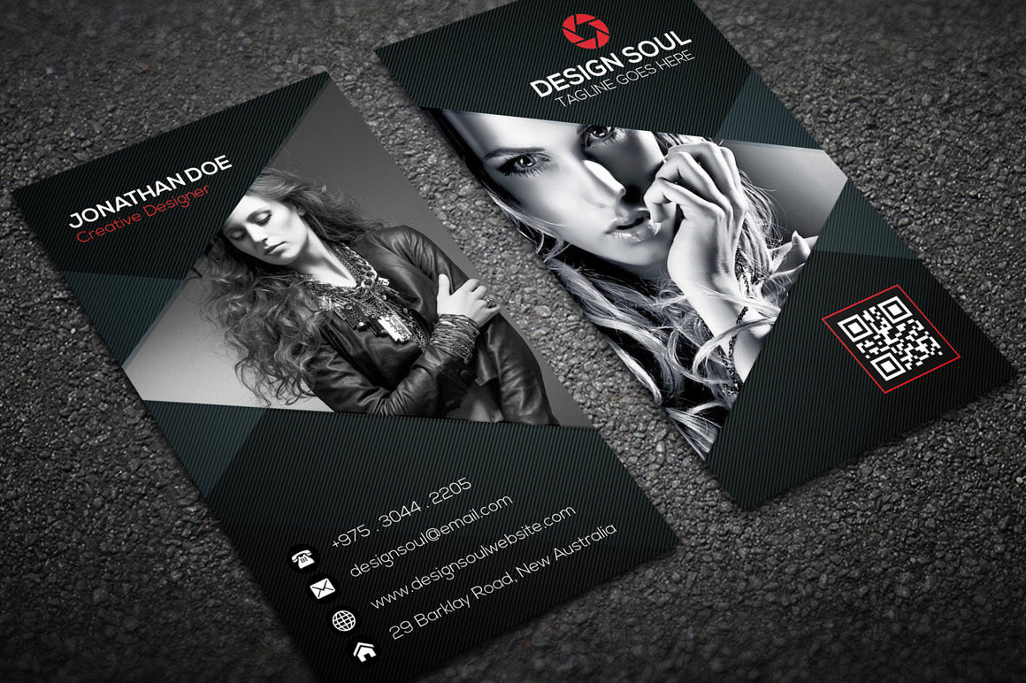 Photography Business Card, a Business Card Template by Designsoul14