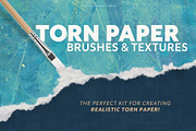 Torn Paper Brushes & Textures, a Brush Add-On by Mera Pixels (Thumbnail 1 of 8)