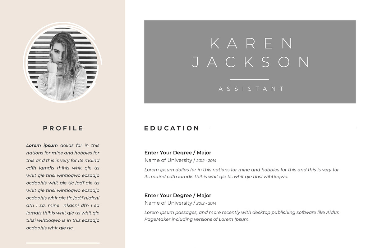 Resume Template 5 Page | CV Template, a Resume Template by UX-group
