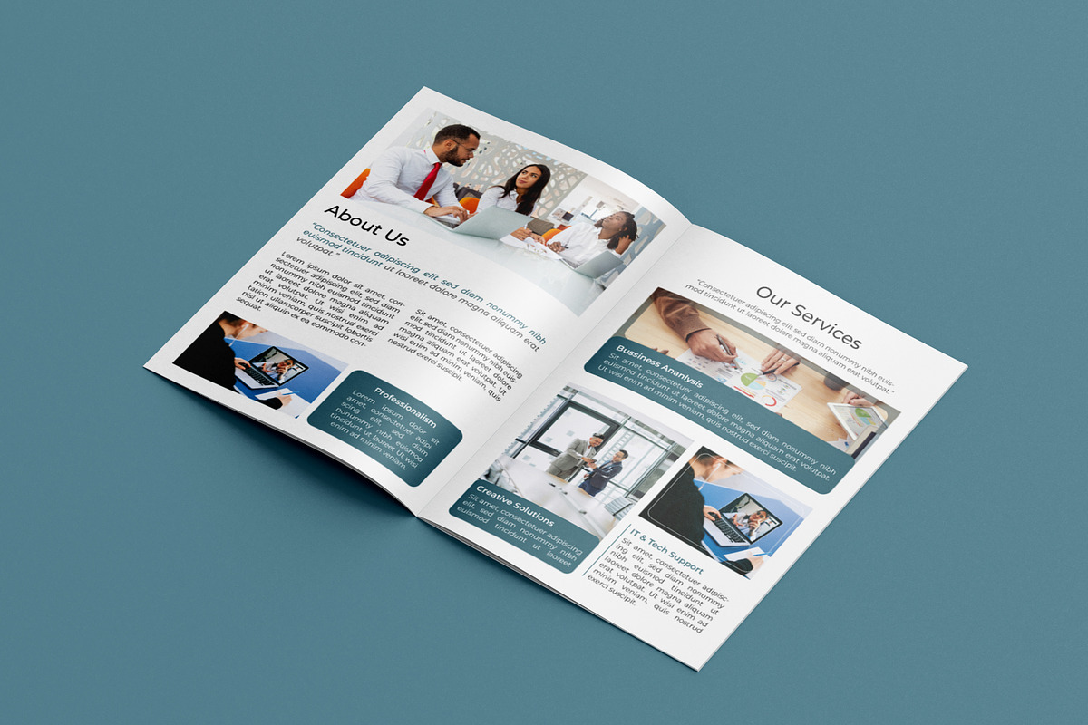 Corporate Bi-fold Brochure, a Brochure Template by Abdul H Saimon (Photo 2 of 3)
