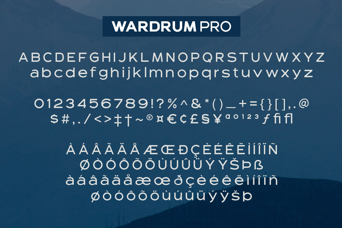 Wardrum PRO Sans Serif preview 4