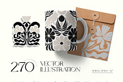 Dark Flowers | Wall Art Creator, an Object Graphic by Leleka.Store (Thumbnail 10 of 15)