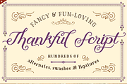 Thankful Complete, a Sans Serif Font by Ornaments of Grace (Thumbnail 4 of 5)