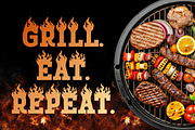 Fire Torch Flame Font, a Font by PutraCetol Studio (Thumbnail 4 of 5)