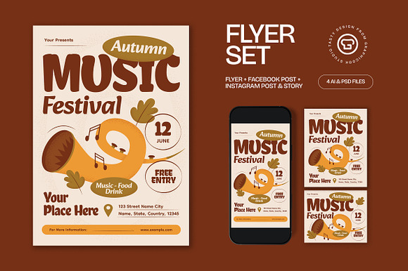 Autumn Music Festival Flyer preview 4