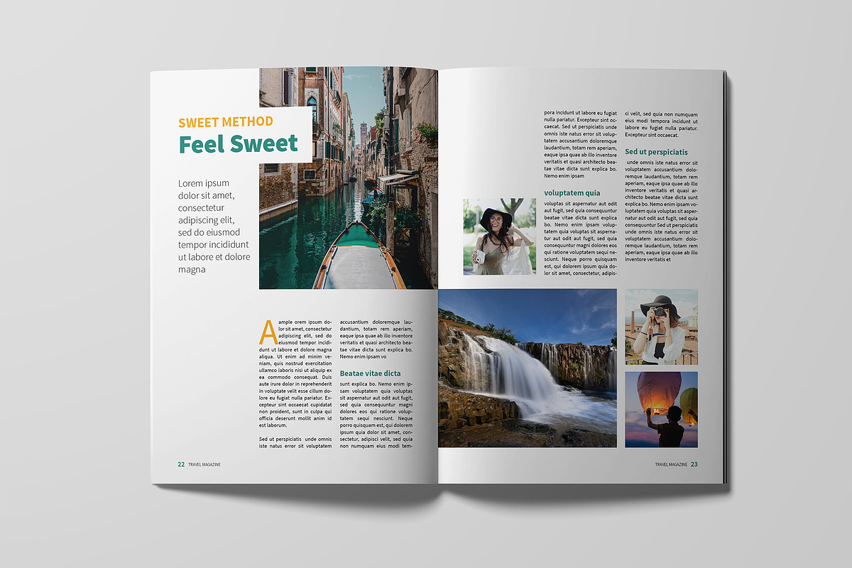 Travel Magazine Template, a Magazine Template by xtratimebd (Photo 4 of 9)