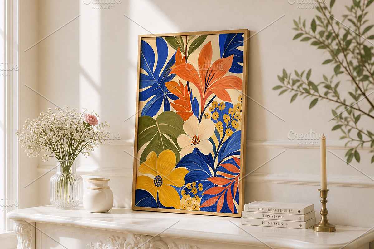Matisse Inspired Botanical Wall Art, an Arts & Entertainment Photo by elfy creative (Photo 1 of 5)