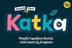 Katka Playful Cutout Dingbats