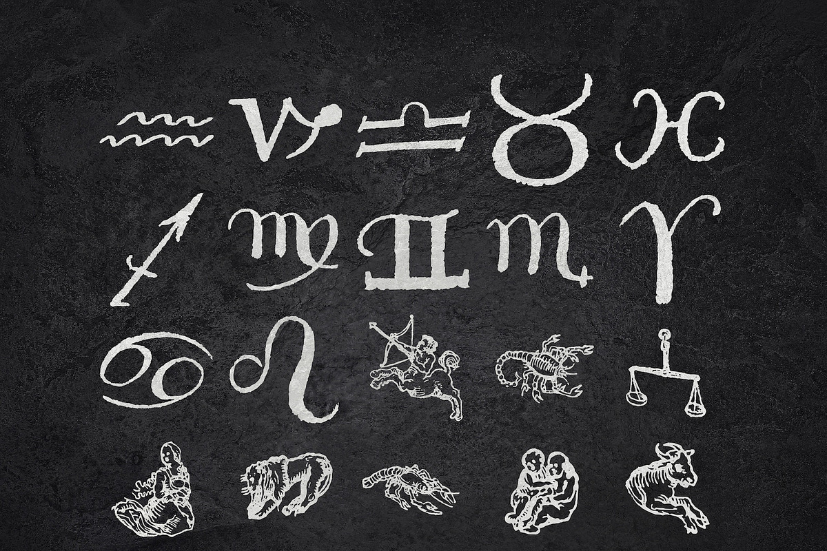 Procreate astrology brushes - stamps, a Brush Add-On by Endete & Mazak brushes (Photo 4 of 10)