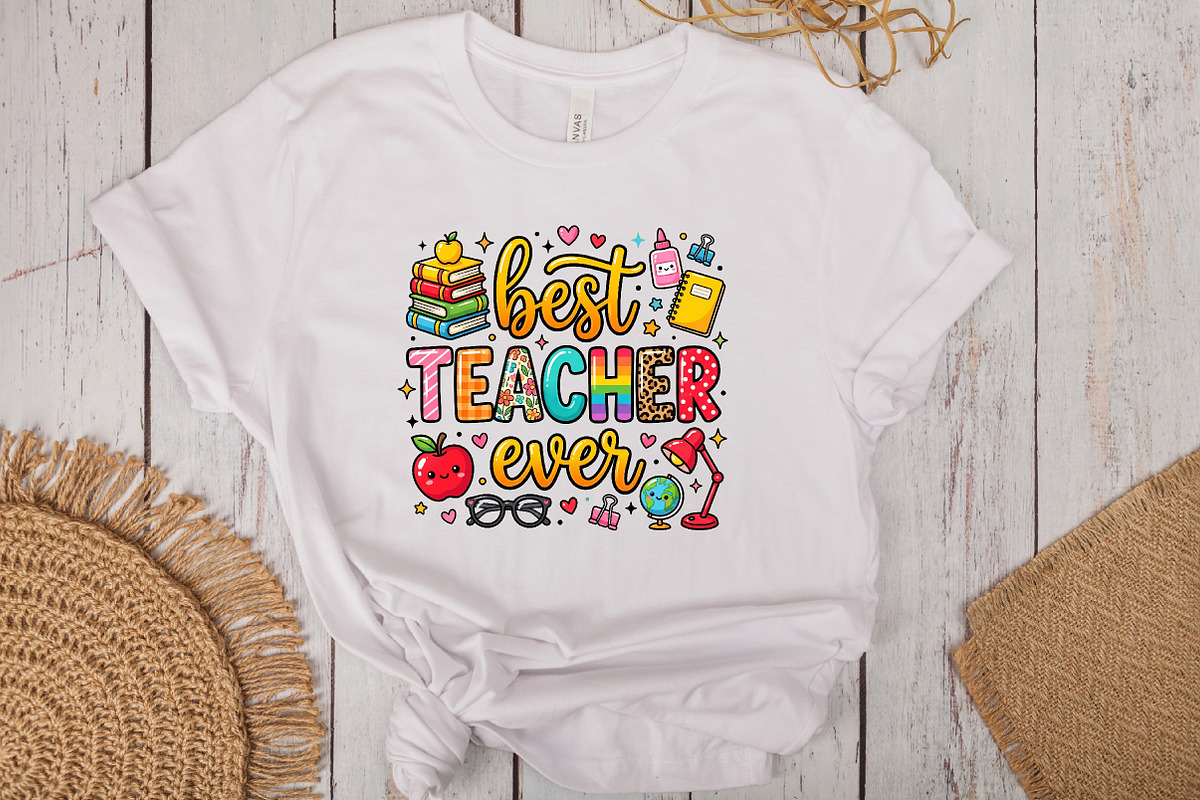 Best Teacher Ever PNG, an Object Graphic by CraftArtStudio (Photo 3 of 4)