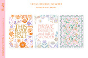 Wandering Boho Florals clipart, an Illustration by Flora Wild Designs (Thumbnail 12 of 13)