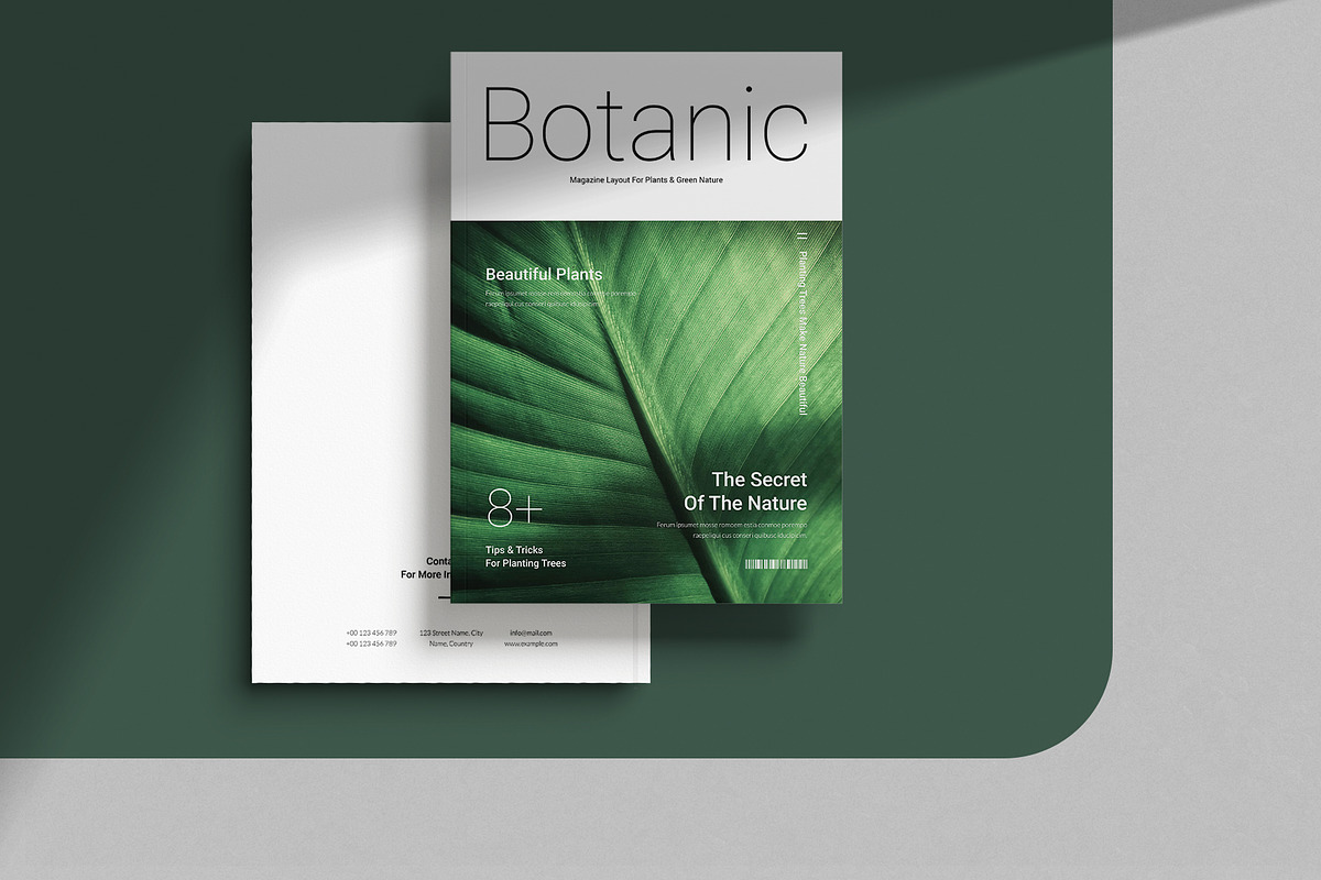 Botanic Green Nature Magazine, a Magazine Template by DesignCrest (Photo 11 of 14)