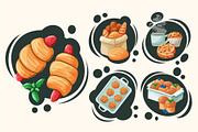Bakery themed products, an Object Illustration by Thkatefox (Thumbnail 1 of 4)