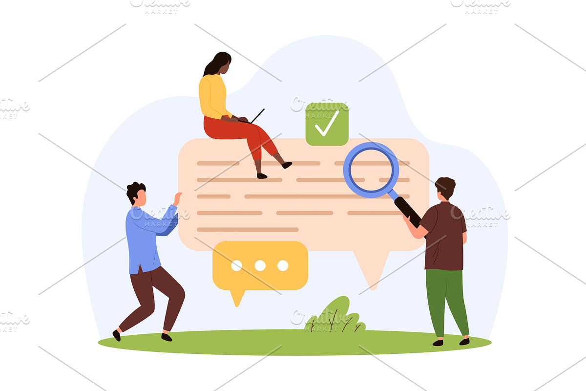 User identification, information, a Person Illustration by Flashvector
