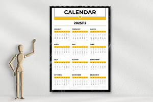 Calendar 2025 Layout, a Stationery Template by ContestDesign