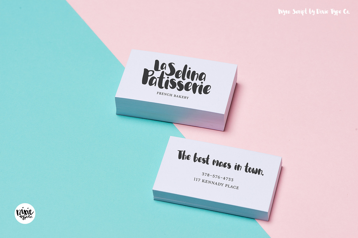 Kyra Script Brush Font preview 4