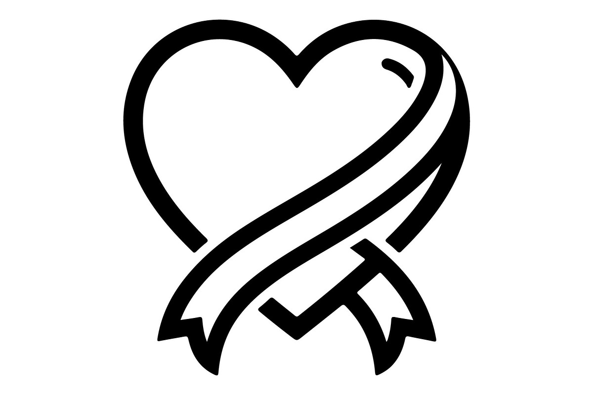 Cancer Awareness Heart Ribbon, an Object Graphic by Gfx_Store (Photo 9 of 16)