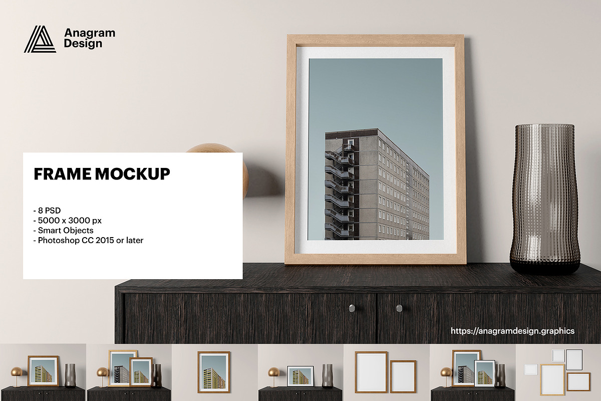 Frames Mockup Collection, a Print Template by AnagramDesign (Photo 1 of 10)