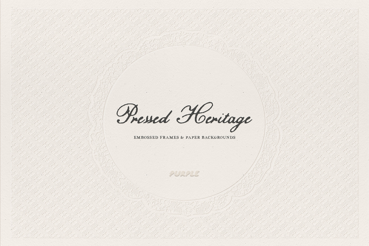 Vintage Embossed Papers & Frames, a Texture Graphic by Purple (Photo 4 of 19)