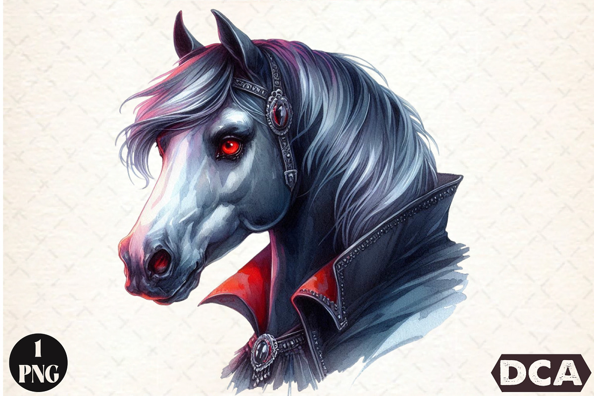 Halloween Horses Clipart, an Illustration by DreamCafeArt (Photo 1 of 7)