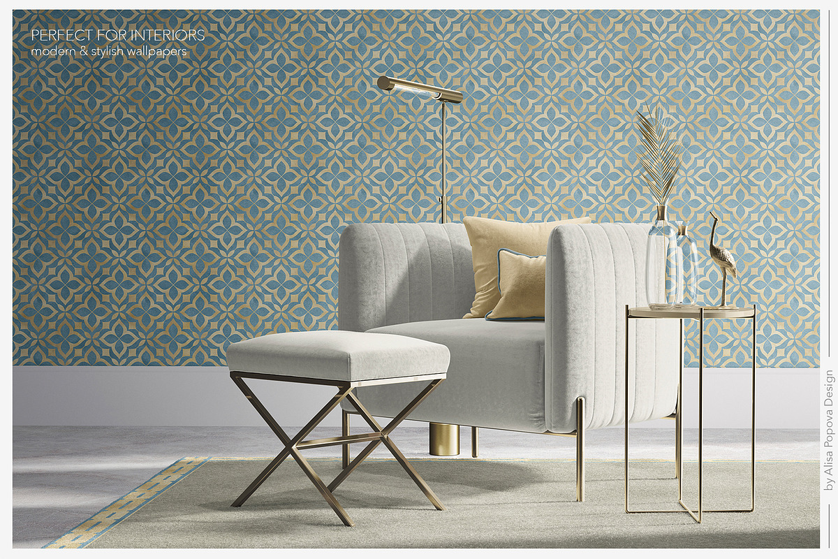 Islamic Moroccan & Azulejos Patterns, a Pattern Graphic by Alisa Fimen Design (Photo 4 of 11)