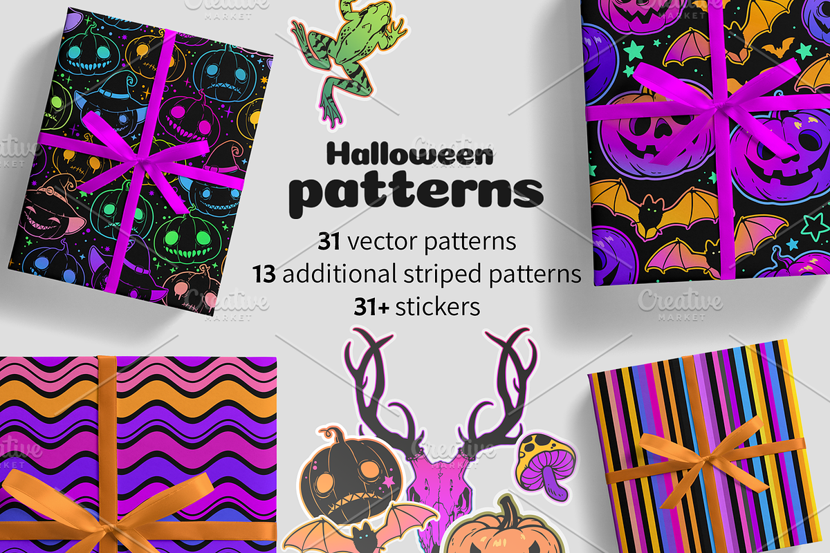 Bright Halloween, a Pattern Graphic by Victoria Bat (Photo 2 of 5)